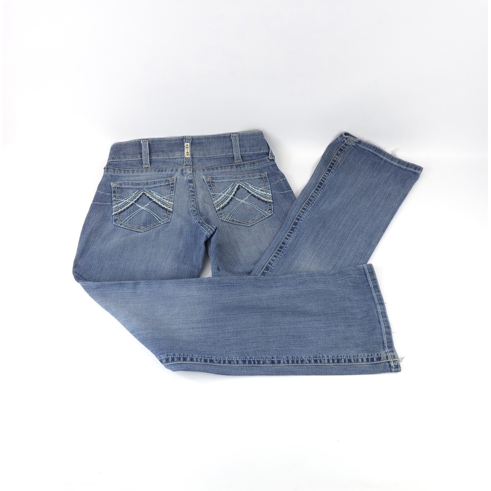 Ariat 28R REAL Rise Stretch Blue Jeans in Marine